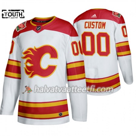 Lasten NHL Calgary Flames Pelipaita Custom Adidas 2019 Heritage Classic Valkoinen Authentic